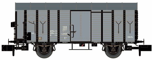 Kato HobbyTrain Lemke H24252 - Covered freight car K3